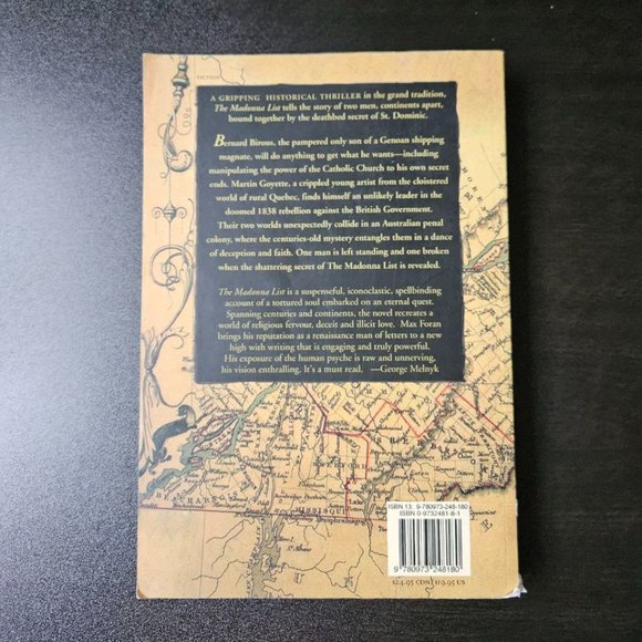 4/$40 The Madonna List by Max Foran - Paperback - SIGNED - Picture 7 of 7
